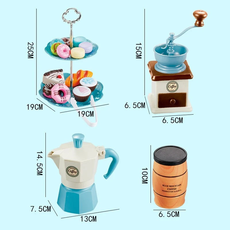 Cafe Set™ - Zabawkowy zestaw do kawy - Mała kawiarnia