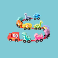 Thumbnail for Tiny Express™ – Kolorowanie i kształtowanie - drewniane zabawki kolejowe