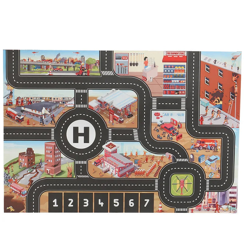 Car Adventure - Magic City Playmat™ - Mata do zabawy samochodami