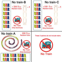 Thumbnail for Domino train™ - Pociąg Domino - Gra sensoryczna tęczowe domino