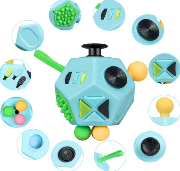 12-Sided Decompression Toy™ - Łagodzenie stresu - Kostka sensoryczna