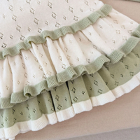 Thumbnail for MiniBelle – Elegancka i delikatna – dzianinowa sukienka dla niemowląt z falbanką