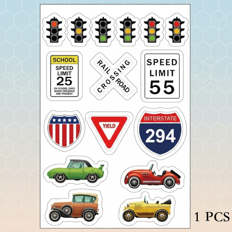 KidoTape – Kolorowy i praktyczny – zestaw taśm samoprzylepnych z motywem dróg