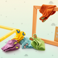 Thumbnail for PlayfulToes – Kolorowe i miękkie – krótkie skarpetki dziecięce (zestaw 5 sztuk)