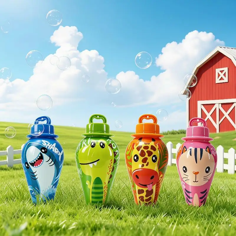 BubblePals – Wesoły i Zabawny – Mini Bańki Mydlane bez Rozlewania z Motywem Zwierzątek