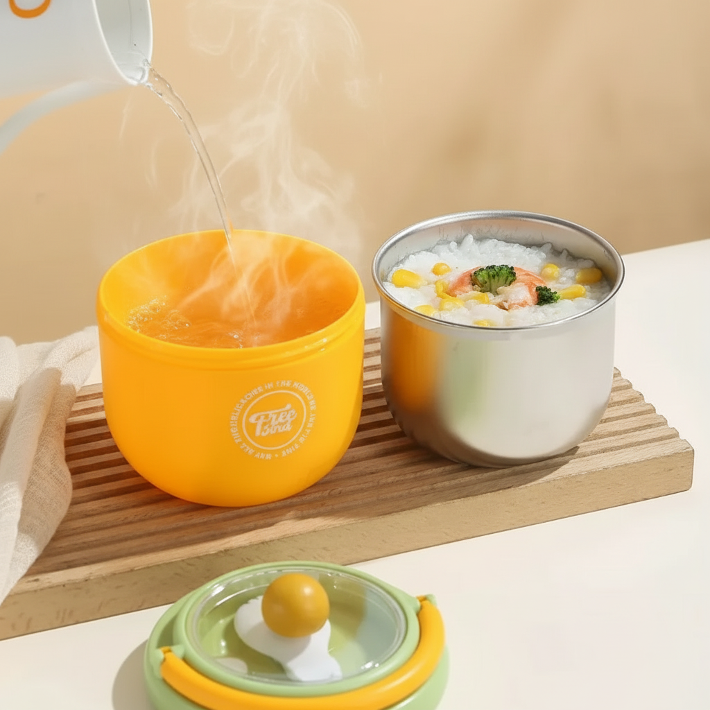 MealMate – Praktyczna i izolowana – miska obiadowa ze stali nierdzewnej z łyżką