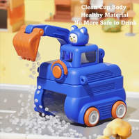 Thumbnail for TinyExcavators – Wyjątkowa i funkcjonalna – butelka na wodę w kształcie koparki z słomką