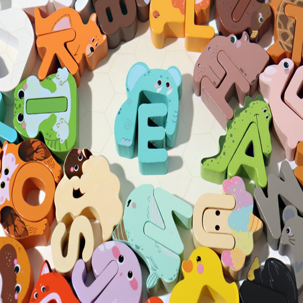 ZooLetters – Zabawne i edukacyjne – Puzzle z alfabetem zwierząt dla dzieci