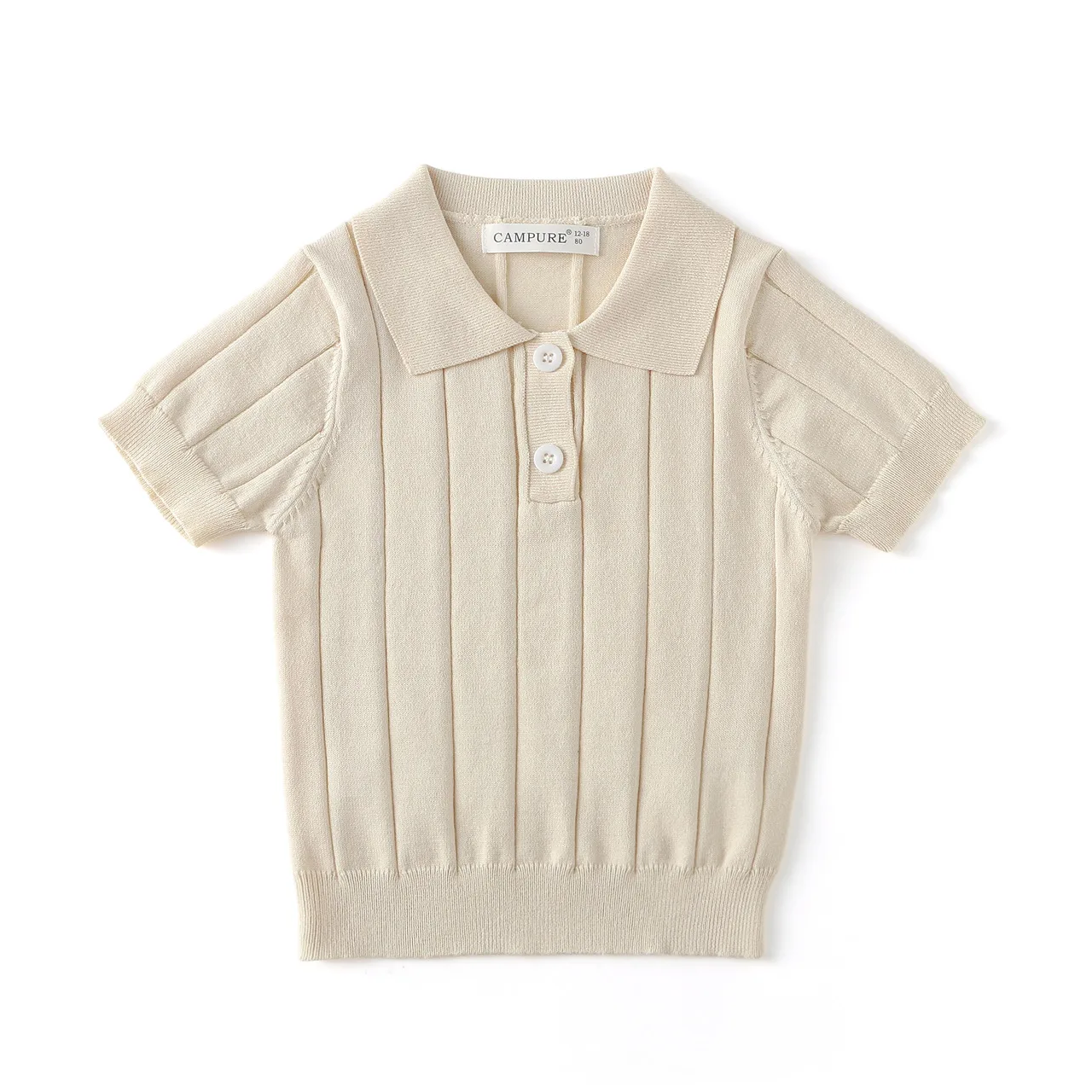 MiniLuxe – Elegancka i wygodna – koszulka polo z dzianiny