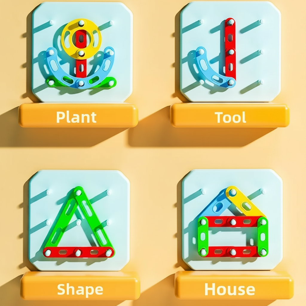 ShapeGenius – Kreatywne i edukacyjne – geometryczna układanka na tablicy z kołkami