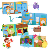 Thumbnail for Life Skills Book – Zabawa i nauka – Książeczka aktywności Maluch