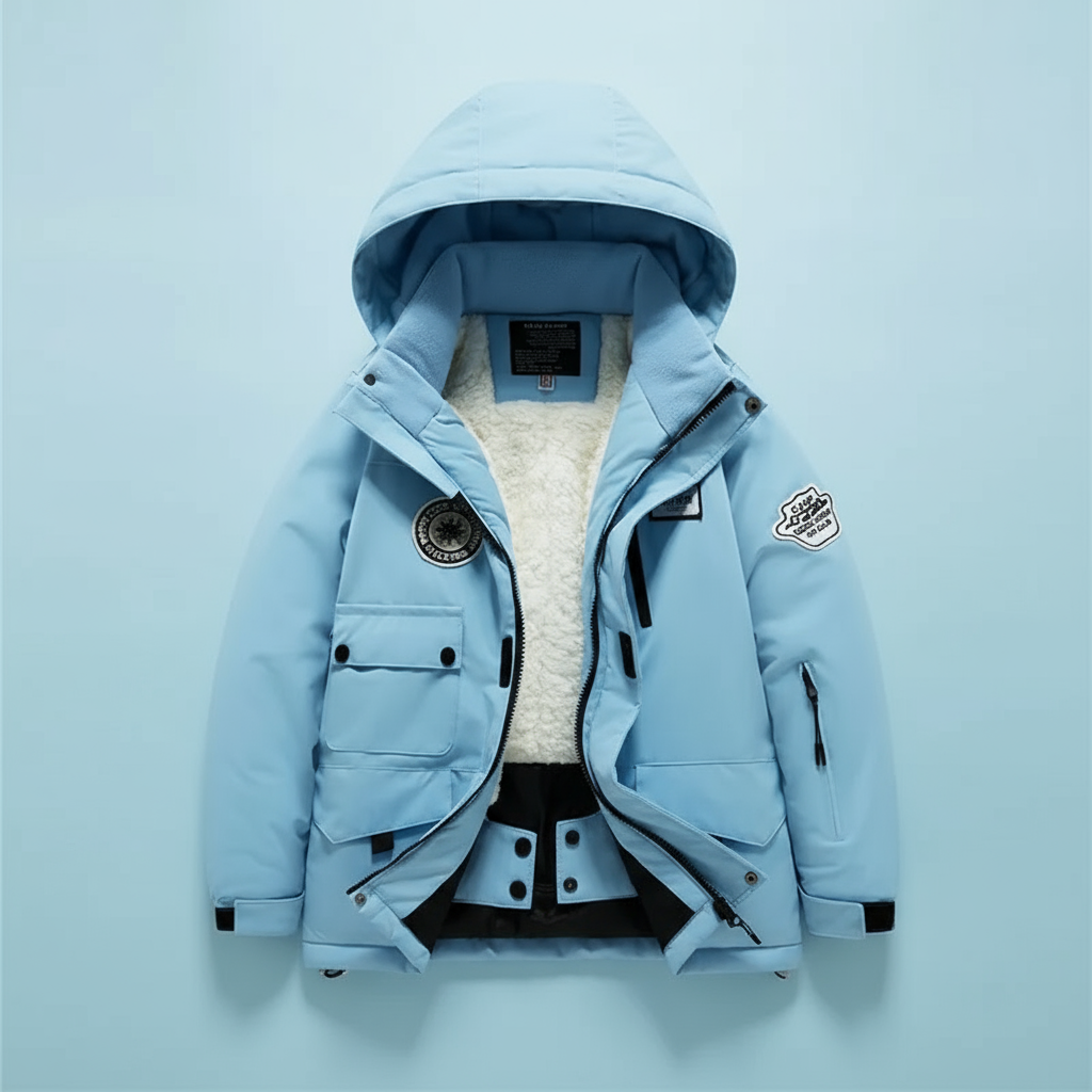 GlacierFit – Oddychający i chroniący przed wodą – kombinezon narciarski z polarową podszewką