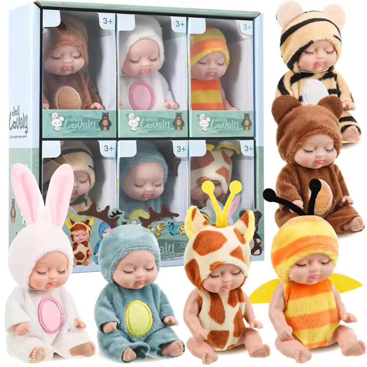LittleDolly – Urocze i przytulne – laleczka w wesołym kostiumie zwierzęcym