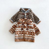 Thumbnail for LittleWarm – Przytulny i stylowy – płaszcz zimowy z wzorem Fair Isle