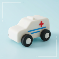 Thumbnail for Montessori Silicone Toy Car – Bezpieczne i przyjazne dla ząbków – silikonowa zabawka do gryzienia w kształcie pojazdu