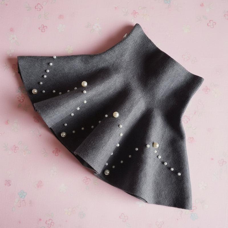 Girls Knitted Skirt – Komfort i styl – spódniczka dziecięca
