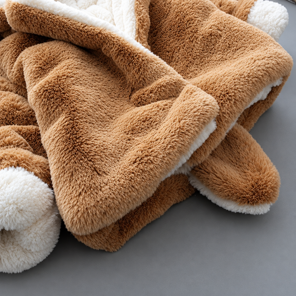 CozyPrincess – Ciepła i miękka – pluszowa kurtka dla dziewczynek z kapturem