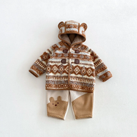 Thumbnail for LittleWarm – Przytulny i stylowy – płaszcz zimowy z wzorem Fair Isle