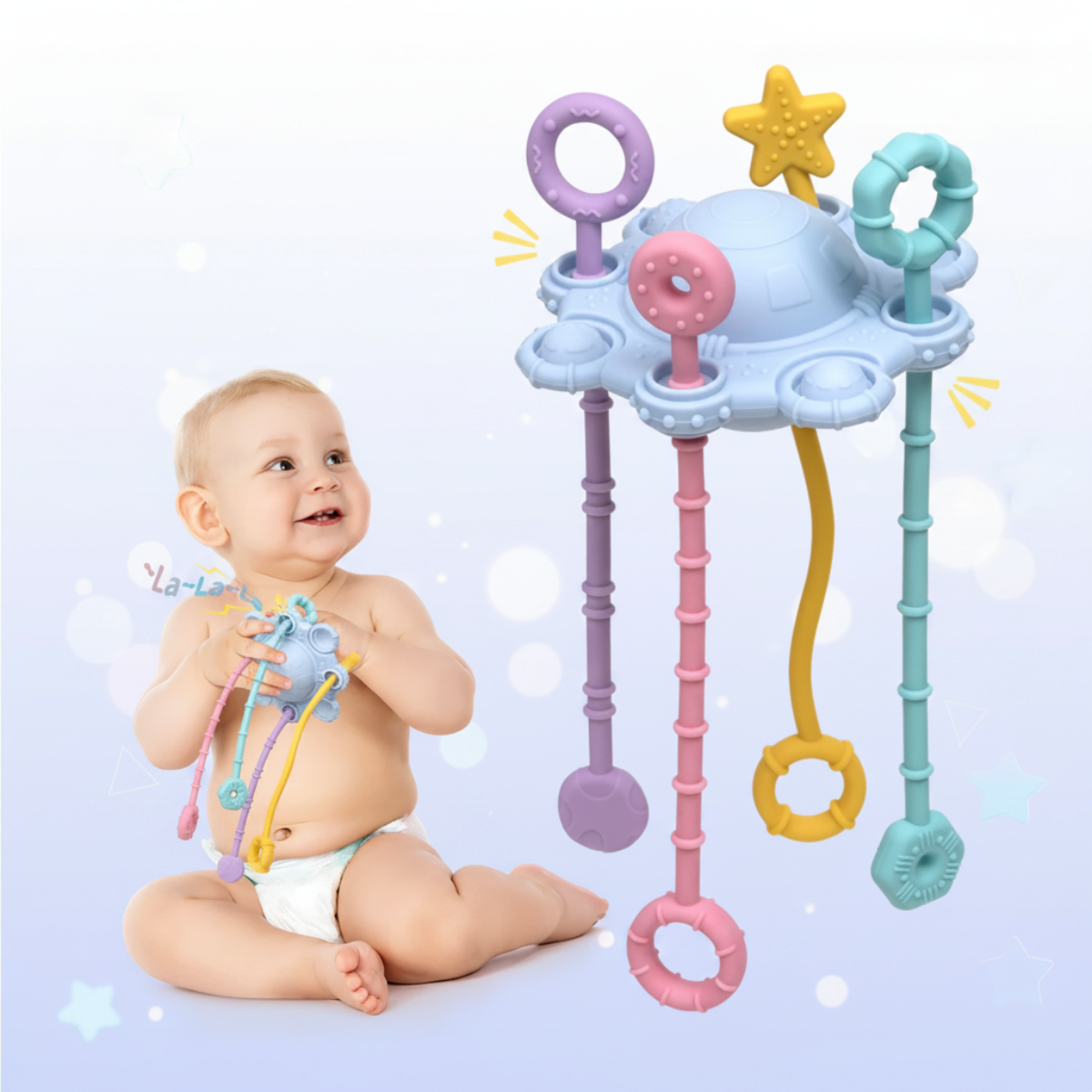 HappyHands – Zmysłowe i Montessori – sensoryczna sznurkowa zabawka