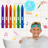 Thumbnail for DoodleBath – Kolorowe i zabawne – 6-częściowy zestaw kredek do kąpieli