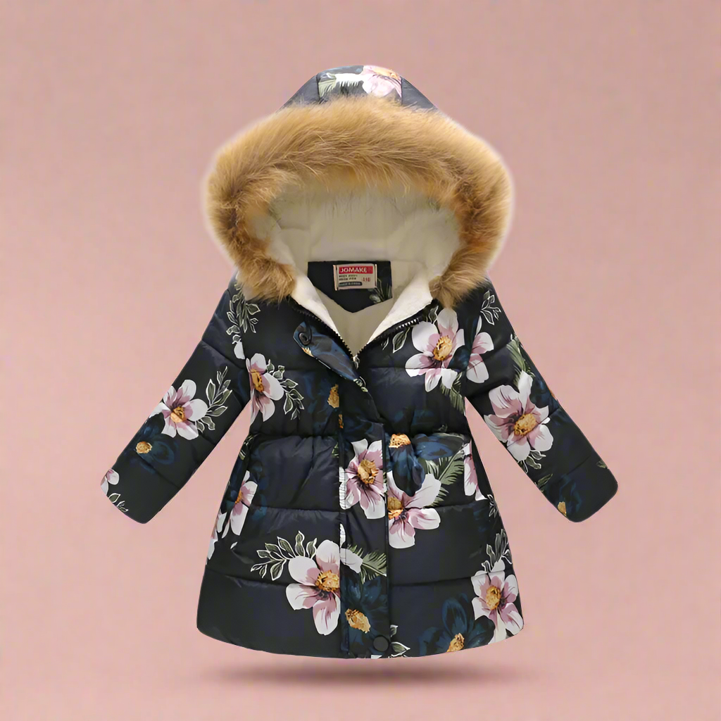 CozyTrend – Elegancka i przytulna – pikowana kurtka zimowa dla dziewczynek