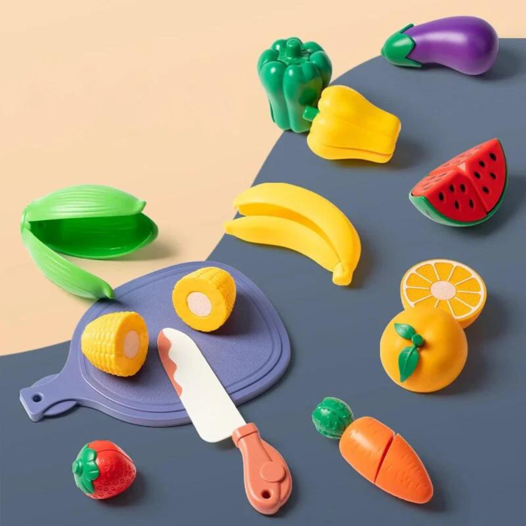 Fruitigo – Nauka i zabawa – zestaw do krojenia owoców Montessori