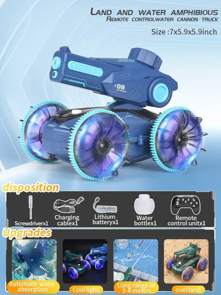 Aqua Racer™ – Podwójna wytrzymałość – Samochód wyścigowy RC amfibia
