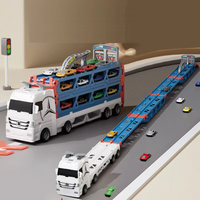 Thumbnail for CarHauler – Zabawowe i pełne przygód – zestaw do zabawy z transporterem samochodów i samochodami wyścigowymi