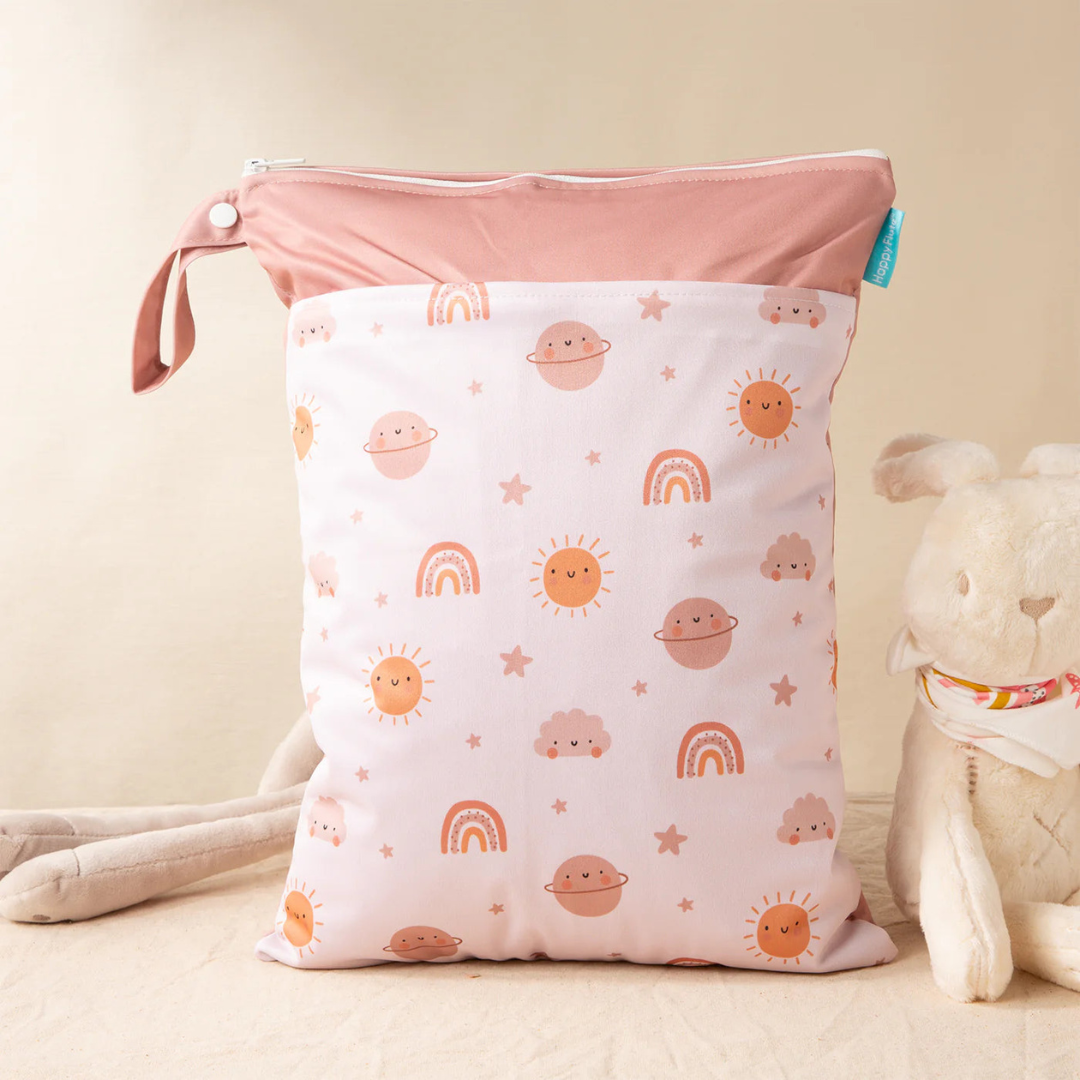 LittleBloom – Zawsze sucho i świeżo – wielokrotnego użytku wodoodporny worek na pieluchy