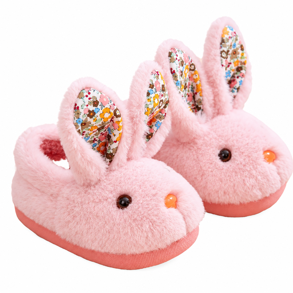 BunnyToes – Miękkie i ciepłe – pluszowe kapcie w kształcie królików