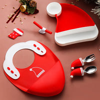 Thumbnail for MiniMeal – Bezpieczny i antypoślizgowy – silikonowy zestaw talerzy dla maluchów ze sztućcami