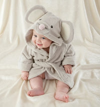 Thumbnail for CozyNest – Miękki i chłonny – szlafrok z motywem zwierzęcym