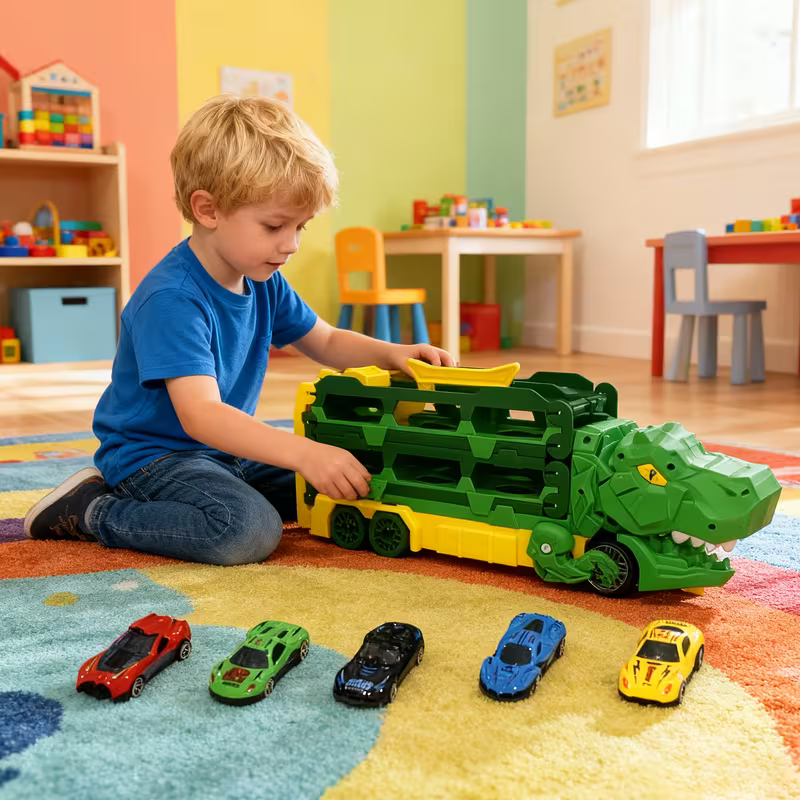 JurassicTruck™ – Wytrzymały i atrakcyjny – składany wózek transportowy Dino