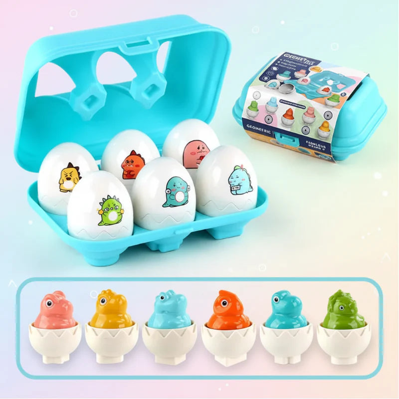 Montessori 3D Eggs Puzzle – Fajna zabawa na Wielkanoc – gra w sortowanie jajek