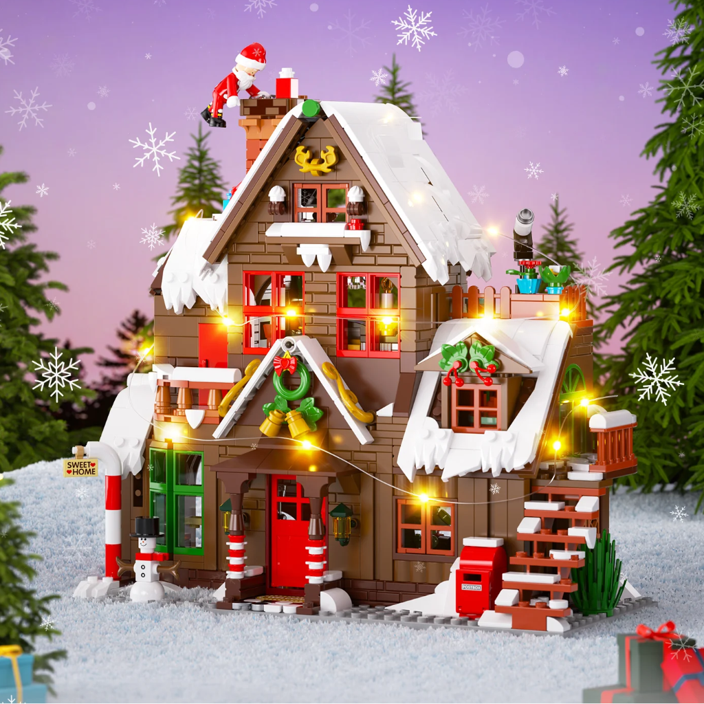 ChristmasHome – Świątecznie i kreatywnie – zestaw do zbudowania domku bożonarodzeniowego