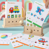 BrainyKids – Logiczne i zabawne – drewniana gra edukacyjna z kartami