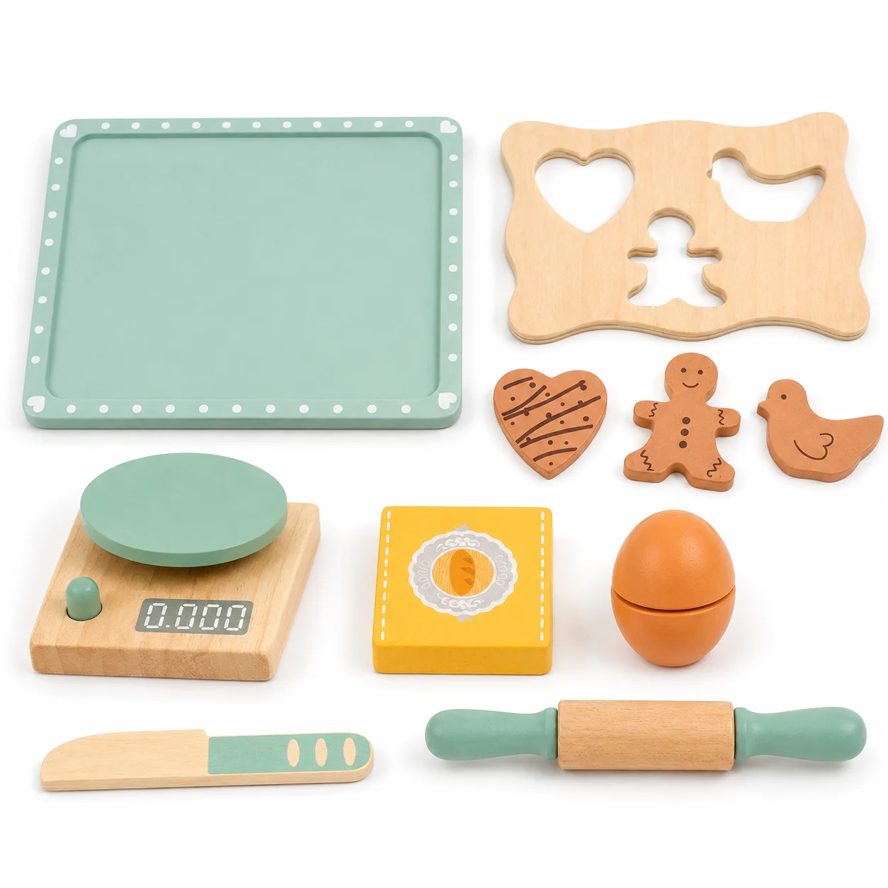 BakeBuddy – Kreatywne i edukacyjne – drewniany zestaw do pieczenia
