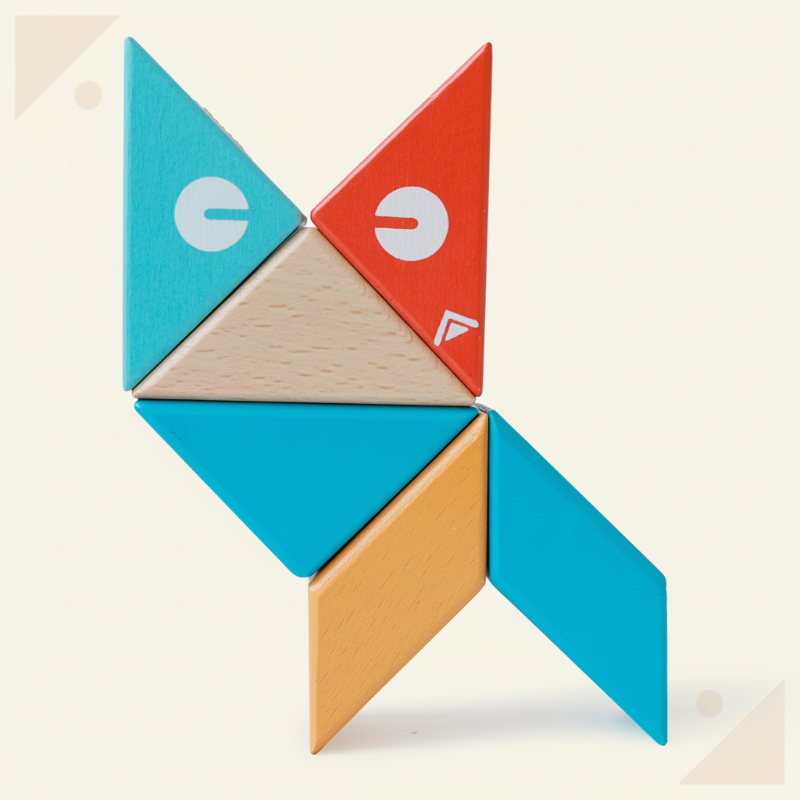 MagPlayer – Kreatywność i motoryka – Drewniane klocki magnetyczne do samodzielnego montażu