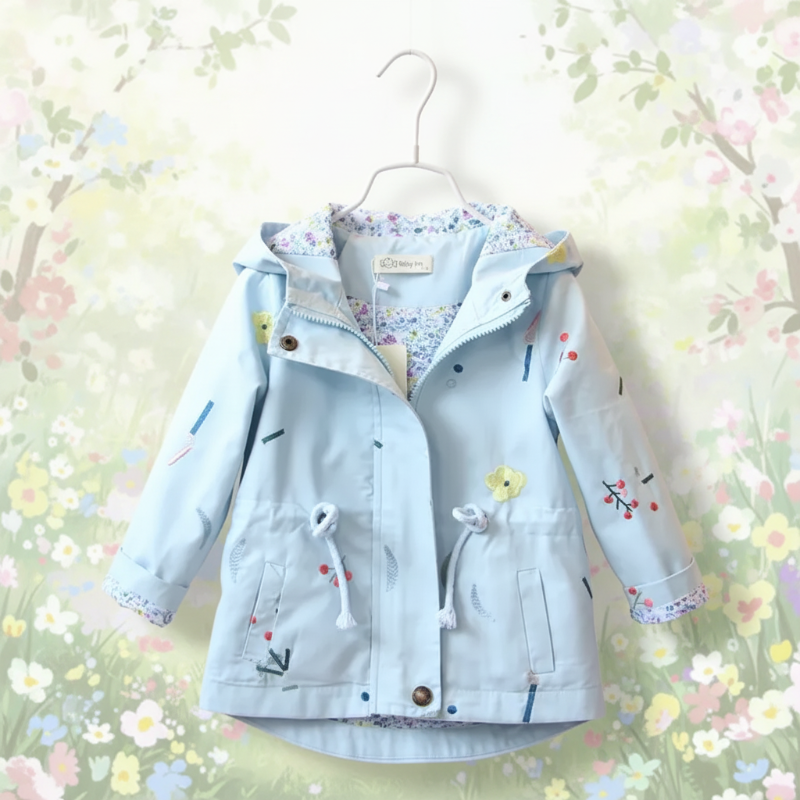 Girls Windbreaker Jacket – Lekka i stylowa – kurtka dziecięca