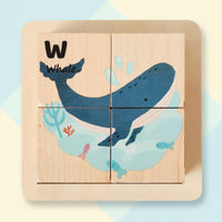 Thumbnail for WoodMind – Kreatywne i edukacyjne – drewniane puzzle Montessori 6 w 1 z motywem zwierząt