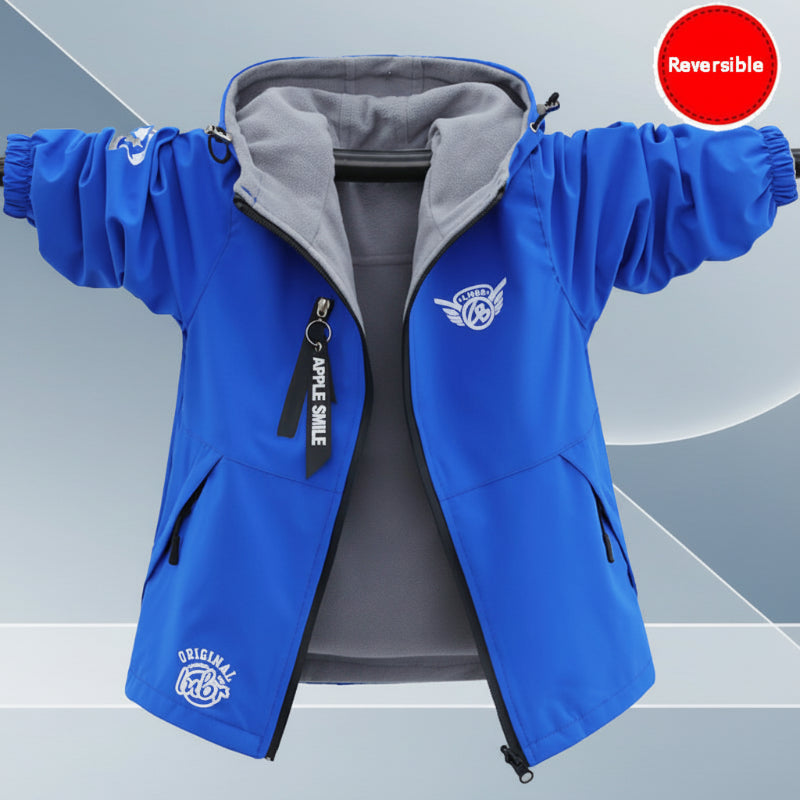 Reversible Kids Jacket – Wodoodporna i wiatroszczelna – lekka kurtka