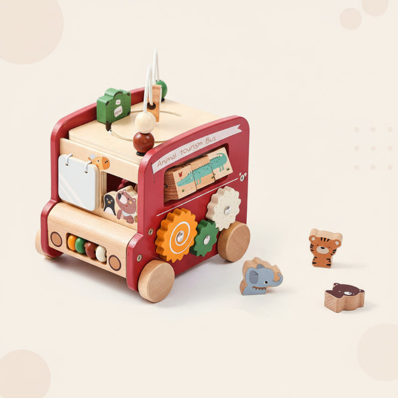 BusyRide – Edukacyjny i wszechstronny – drewniany zestaw Montessori