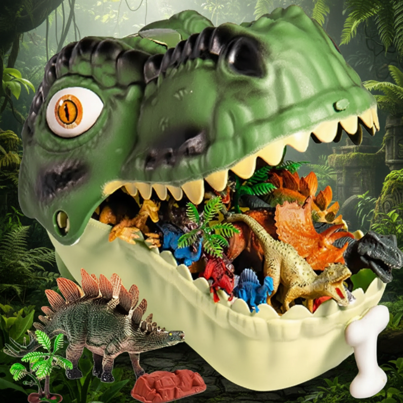 DinoWorld – Kreatywny i realistyczny – zestaw do zabawy „Głowa dinozaura”