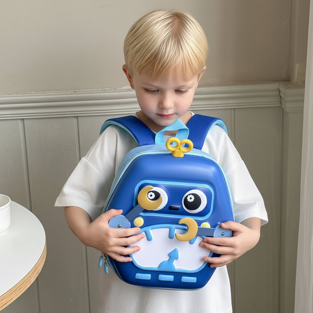 MiniBot – Stylowy i praktyczny – plecak dziecięcy z motywem robota