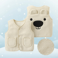 Thumbnail for Baby Bear Fleece Vest – Ciepła i miękka – dziecięca kamizelka z motywem misia
