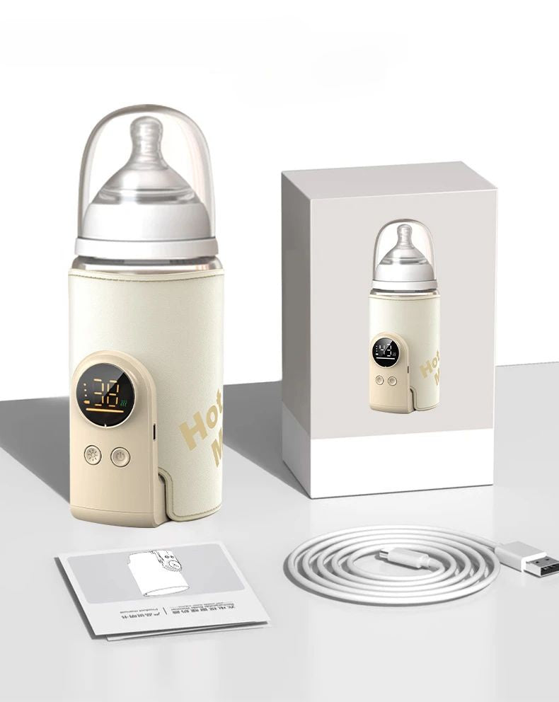 SmartBottle - Zawsze ciepły i gotowy - Bezprzewodowy podgrzewacz do mleka z możliwością ładowania