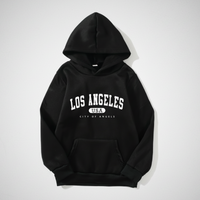Thumbnail for MiniUrban – Przytulny i stylowy – sweter z kapturem i nadrukiem „Los Angeles/New York”