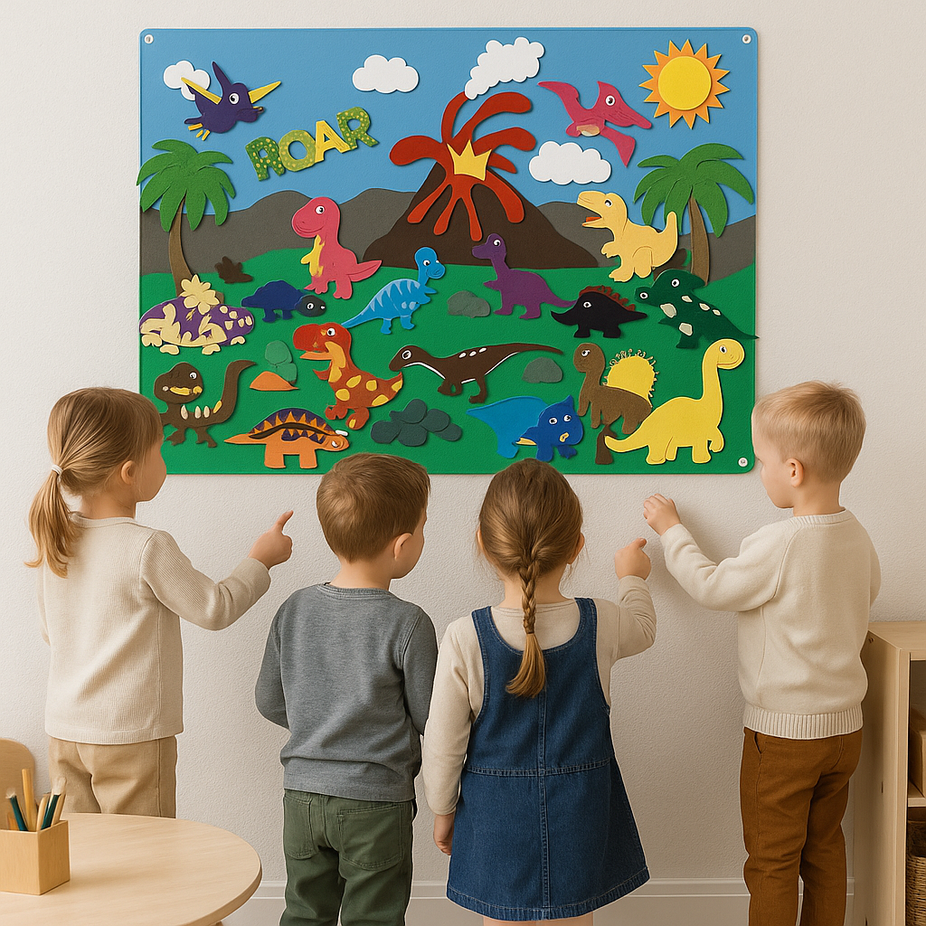 FeltBoard™ - Edukacyjna tablica filcowa - Poznawanie świata zwierząt