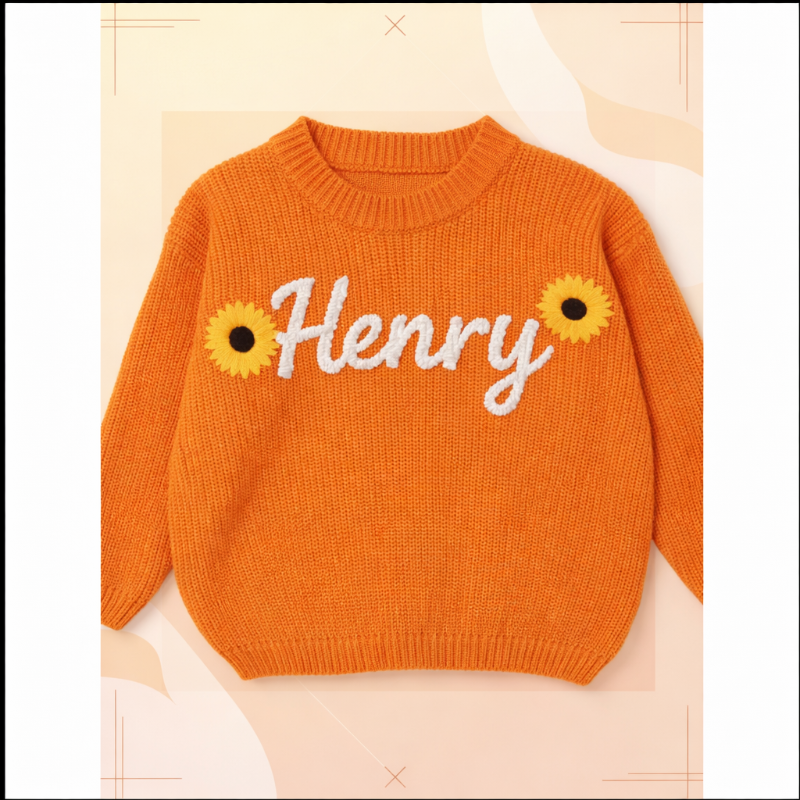 TinyStitch – Spersonalizowany sweter z imieniem dla dzieci