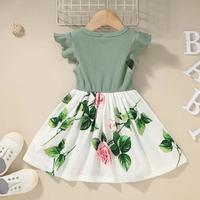 Garden Dress – Lato i świeżość – sukienka w kwiaty dla dziewczynek